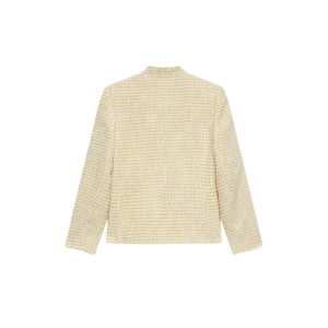 Mint Velvet Neutral Boucle Pocket Detail Jacket